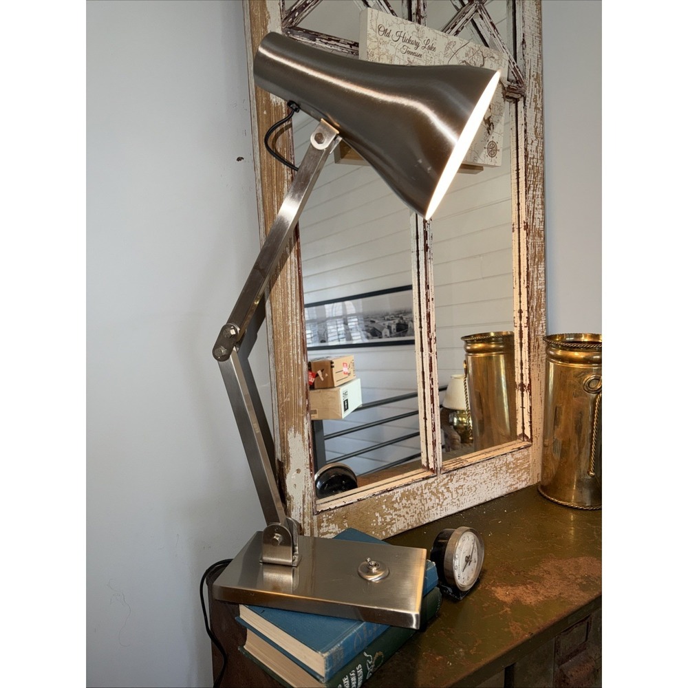 Vintage Modern Thomas Obrian Table/desk Lamp Brushed Nickel GW9921